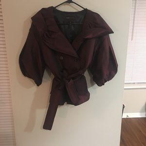 Burgundy jacket